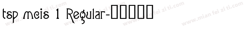 tsp mcis 1 Regular字体转换
